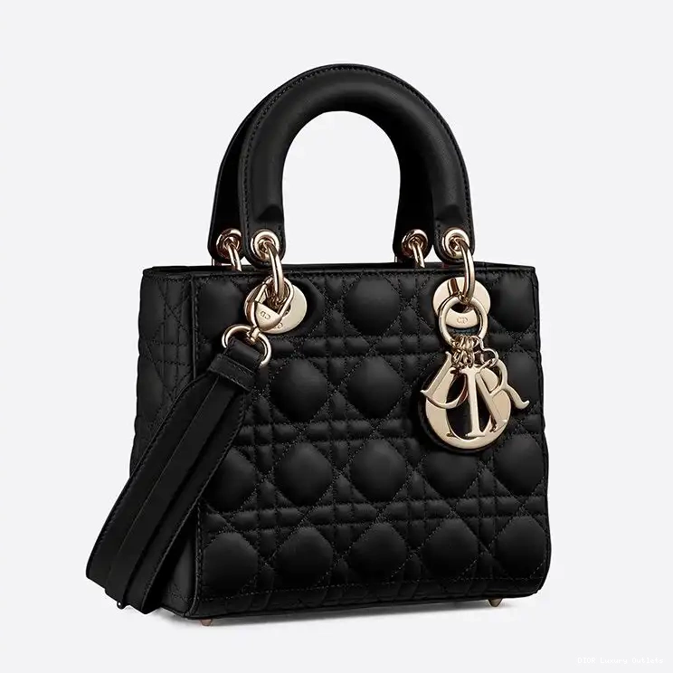 Cheap Cannage Lambskin My Bag Black Lady ABCDior Dior 0625 Luxury